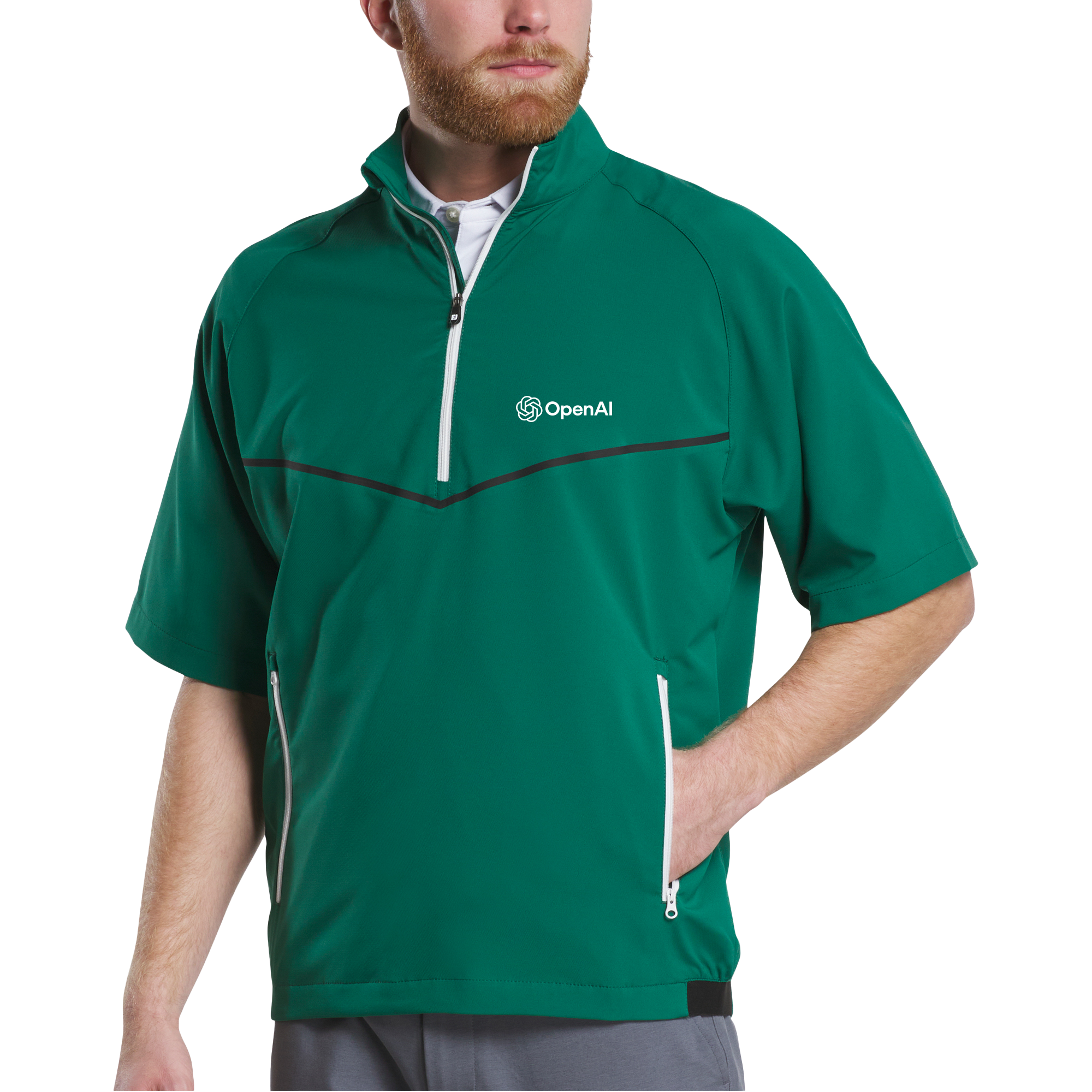 FootJoy Men's Short Sleeve Zephyr Windshirt 12