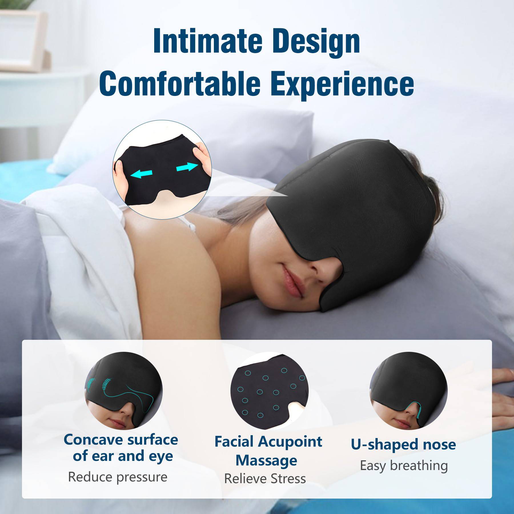 Solid Gel Ice Hot Compress Dual-Use Hood 2