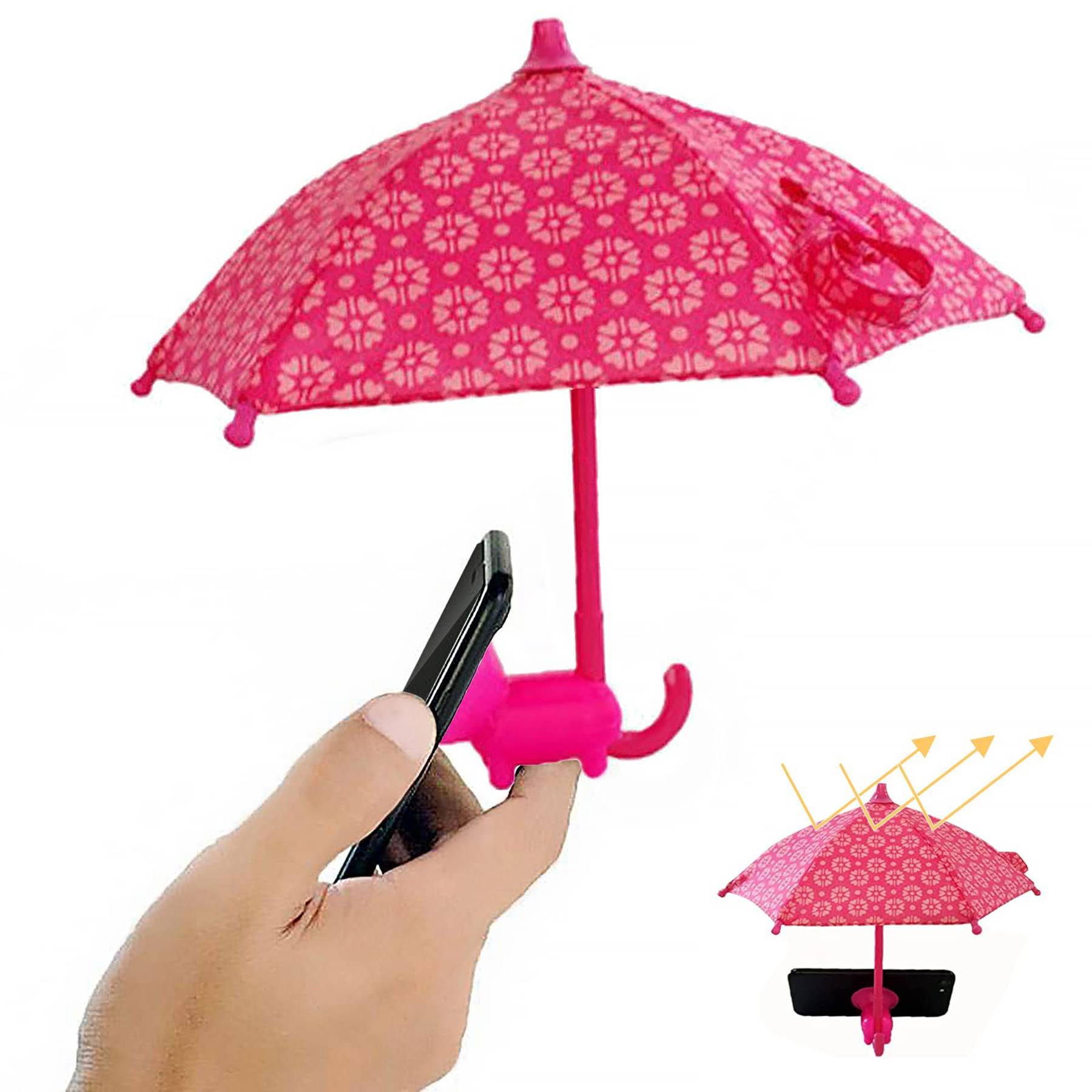 Mobile Phone Holder W/ Mini Umbrella 8