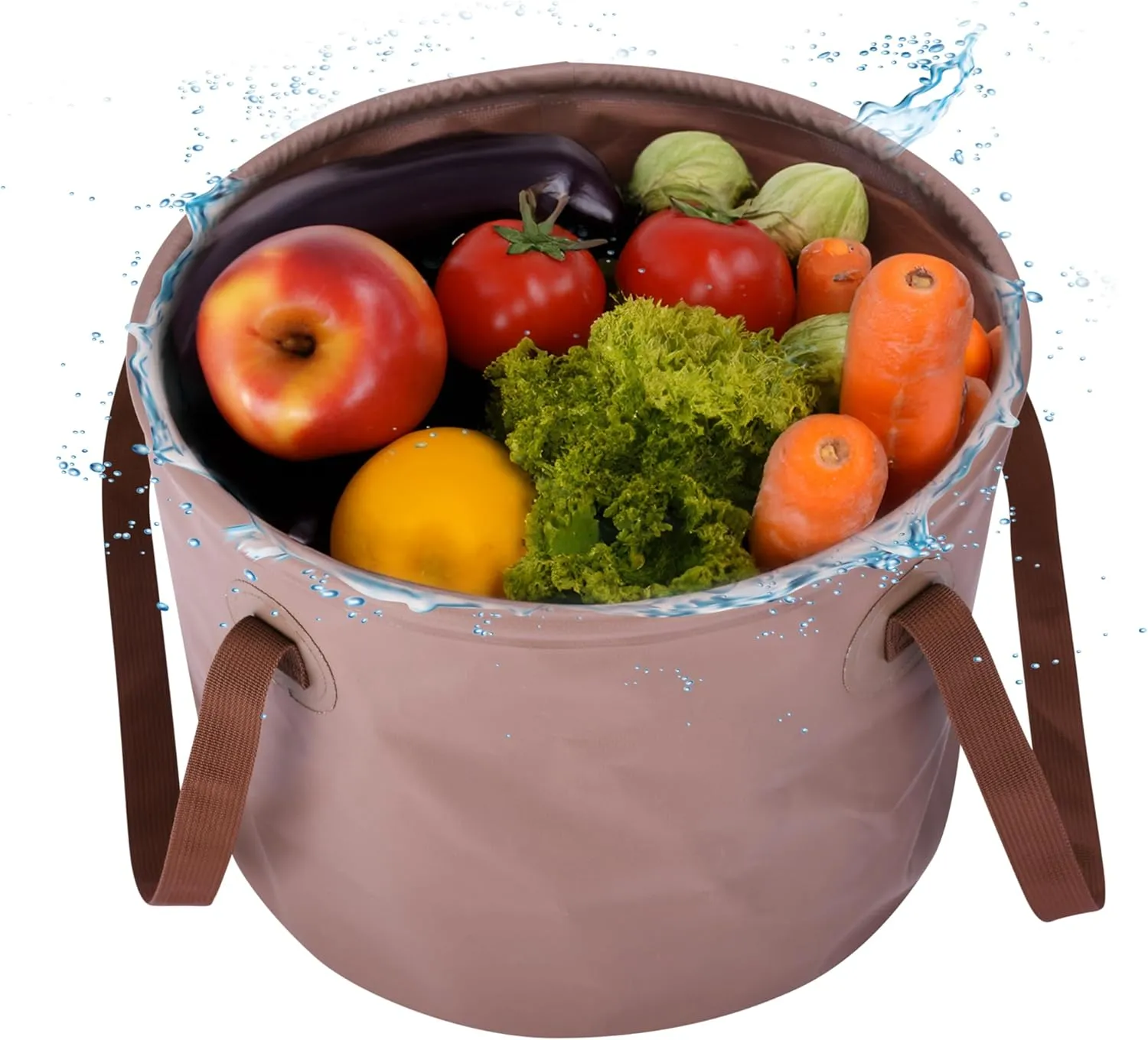 Collapsible 5.3 Gallon Container Folding Water Bucket 7