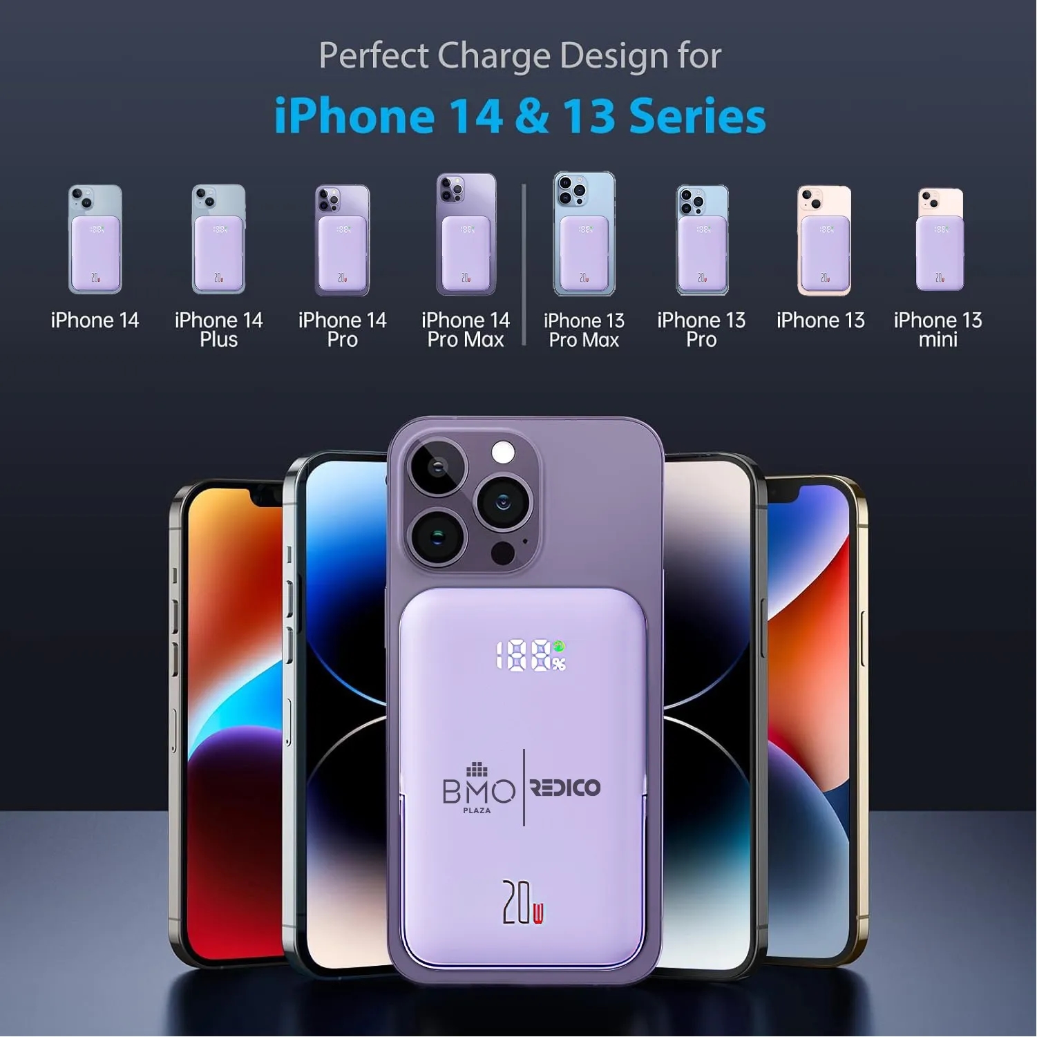 15W Magnetic Wireless Charging PD 20W Power Bank 5