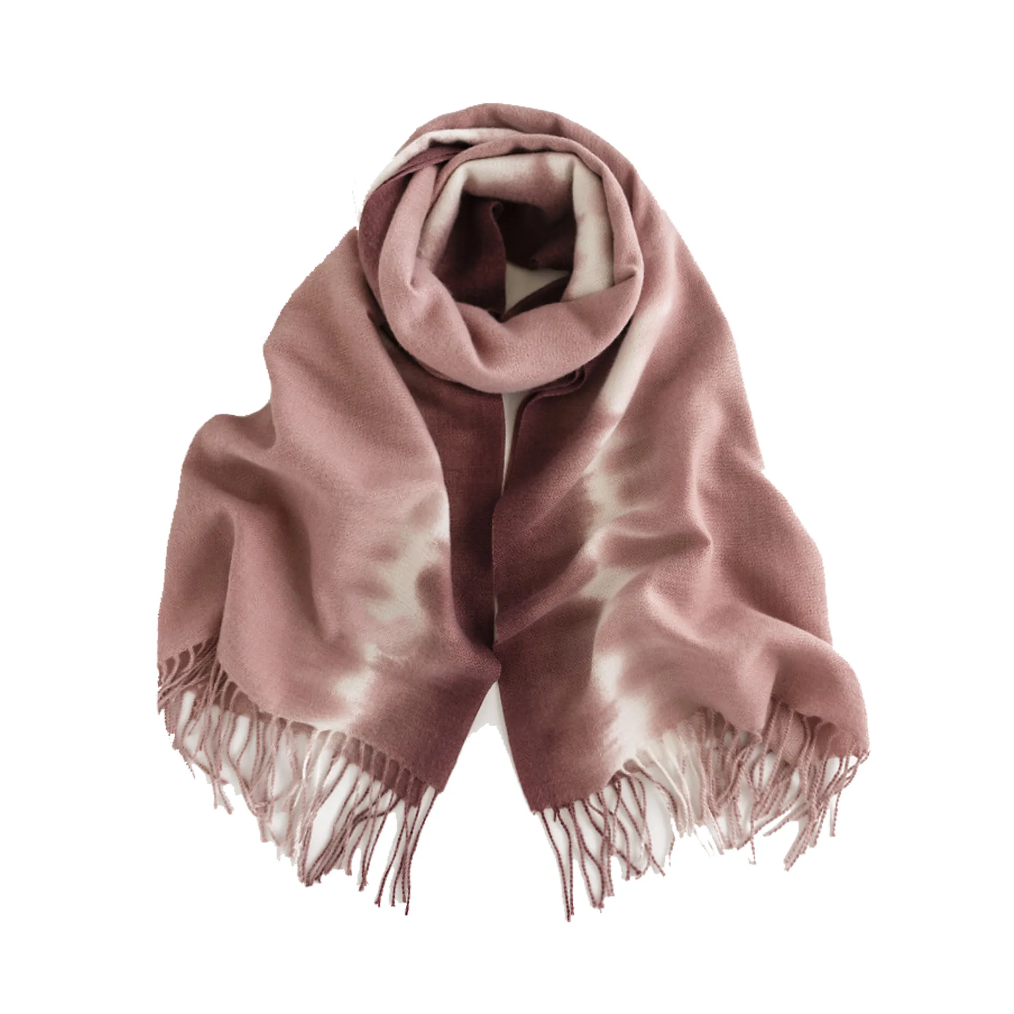 Faux Cashmere Winter Shawl Scarf Gradient Style 5