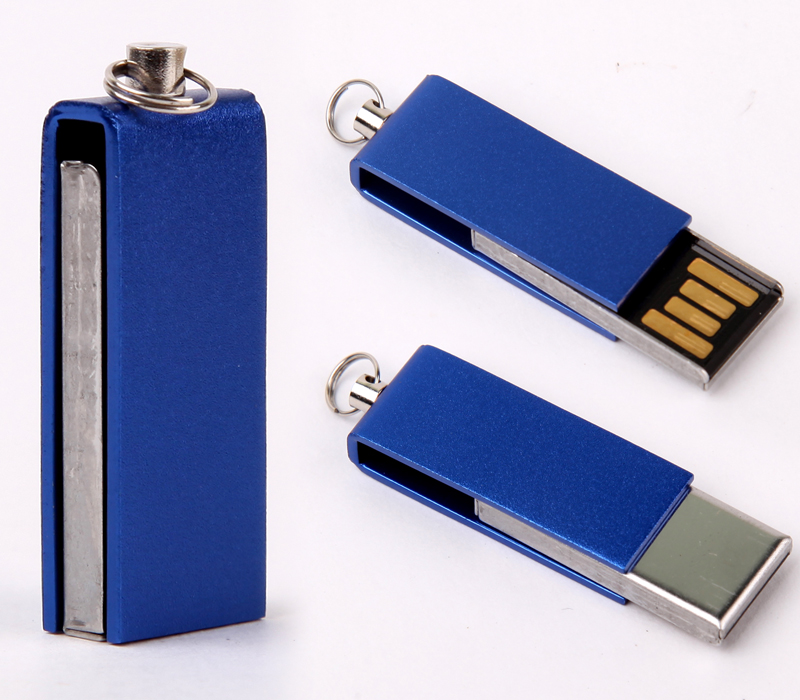 Swivel USB Flash Drive with Keyring 1