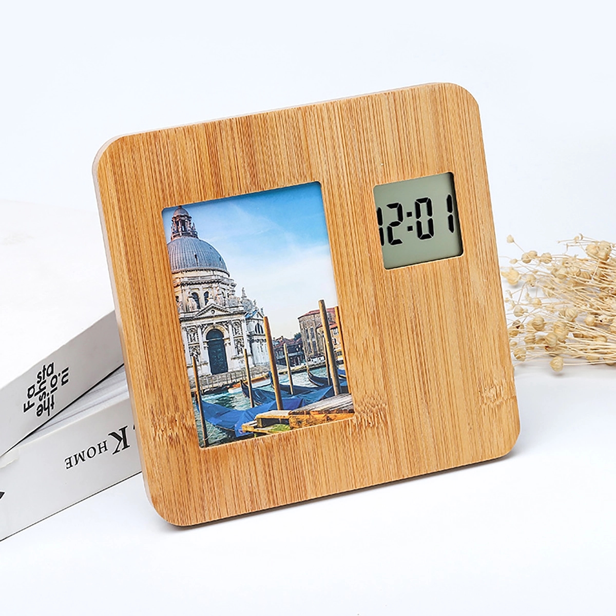 Digital Alarm Clock With Photo Decor 2