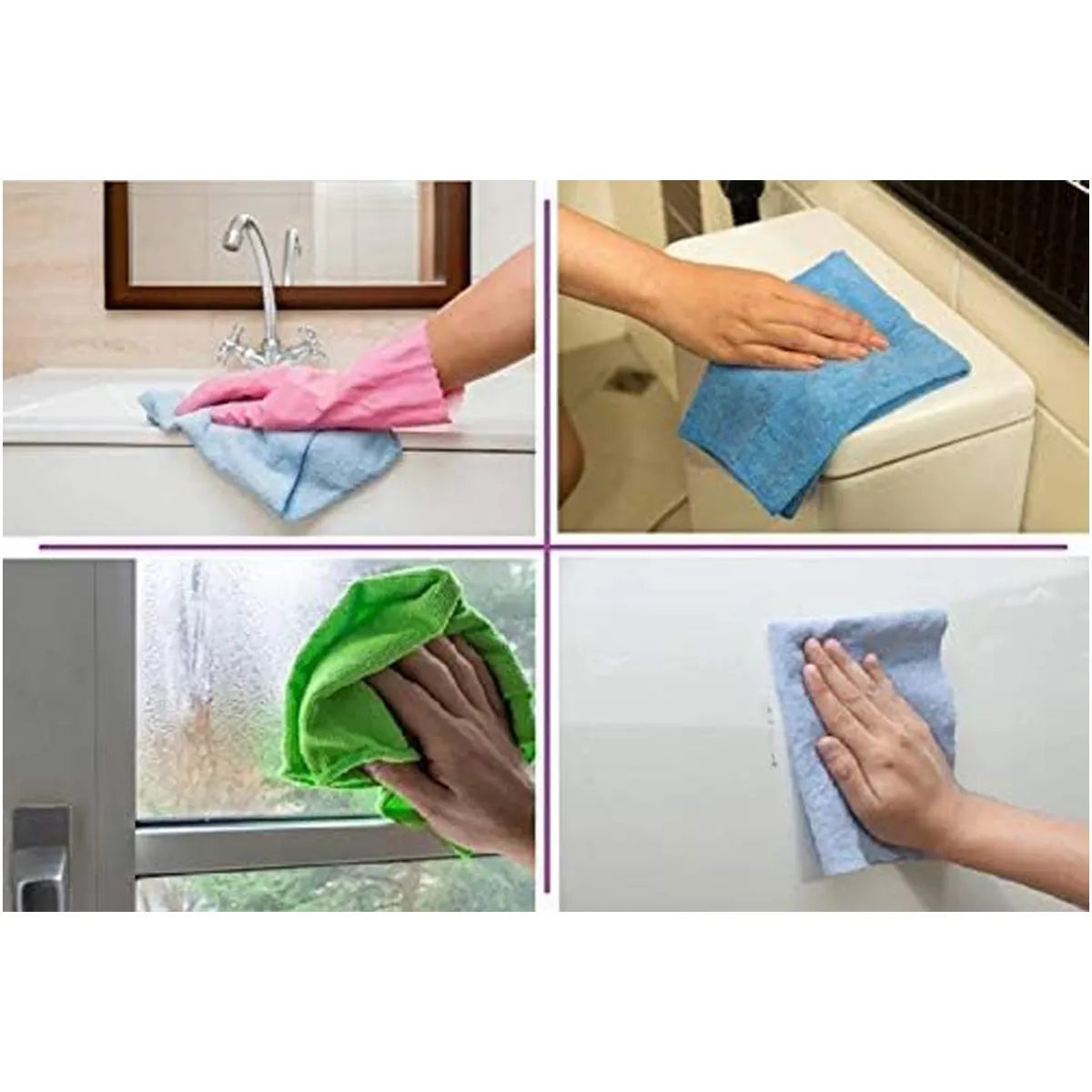 Super Absorbent Durable Reusable Microfiber Cloth Towels 4