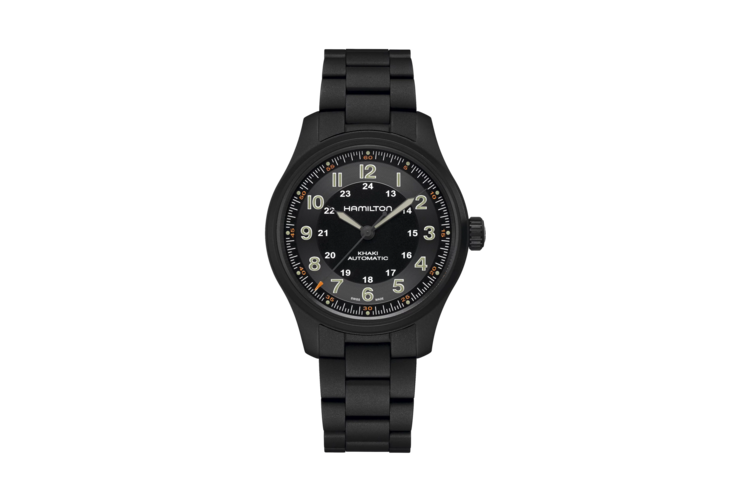 Hamilton Khaki Field Titanium Auto Black Watch 1