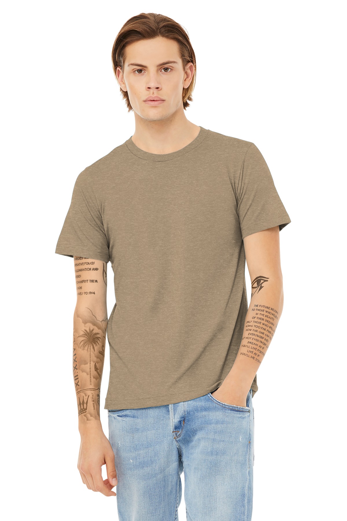 BELLA+CANVAS Unisex Heather CVC Short Sleeve Tee. BC3001CVC 183