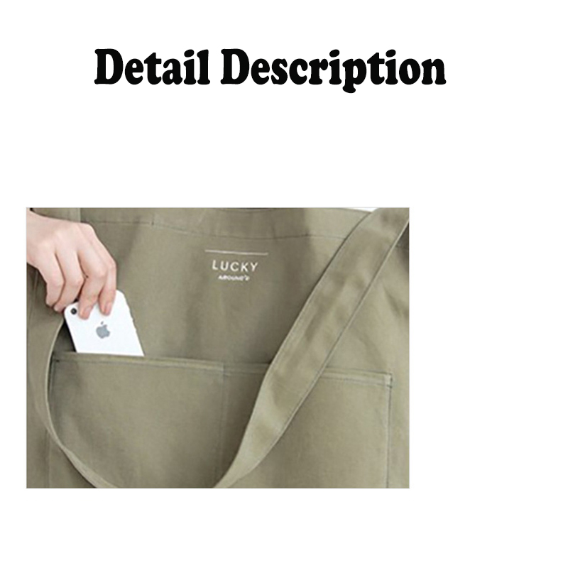 2 in 1 Cotton Canvas Tote Bag 5