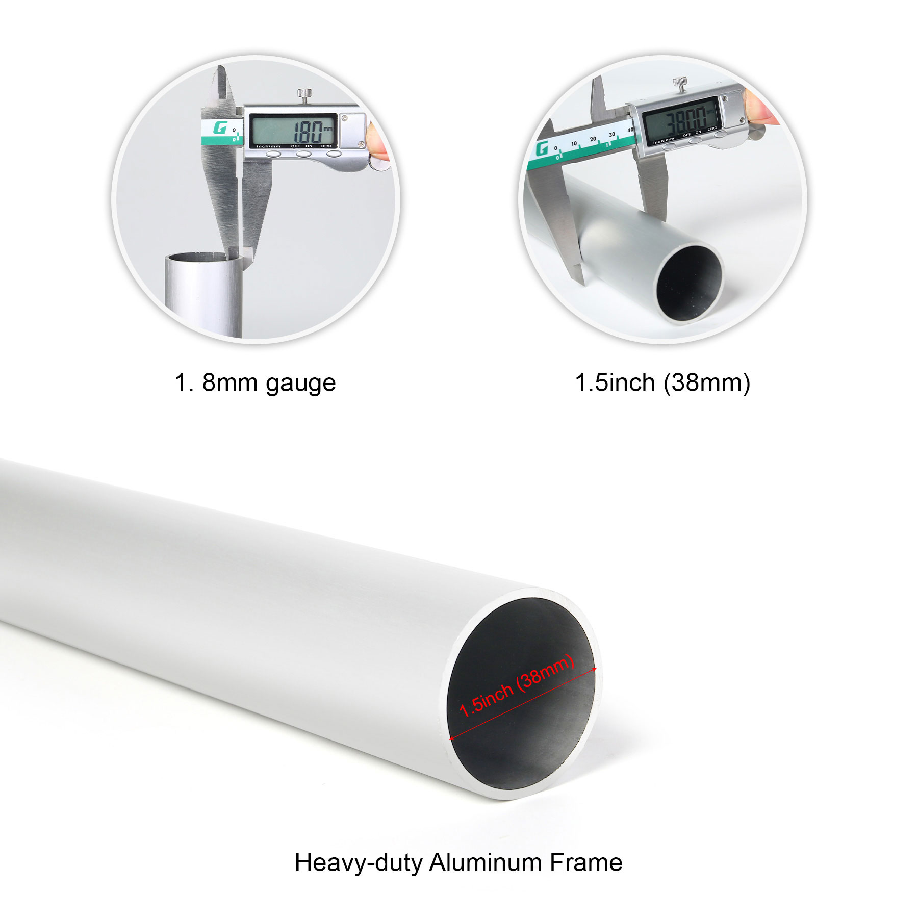 9' Heavy Duty Commercial 8 Panel Market Umbrella w/ Aluminum Pole & Frame 1