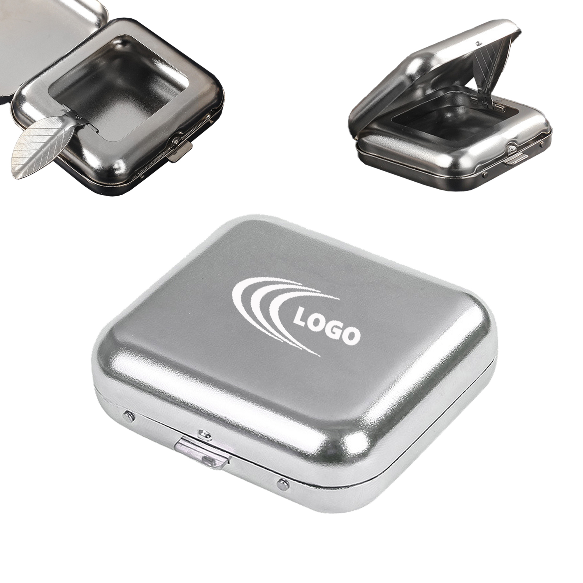 Metal Flip-top Pocket Ashtray 2