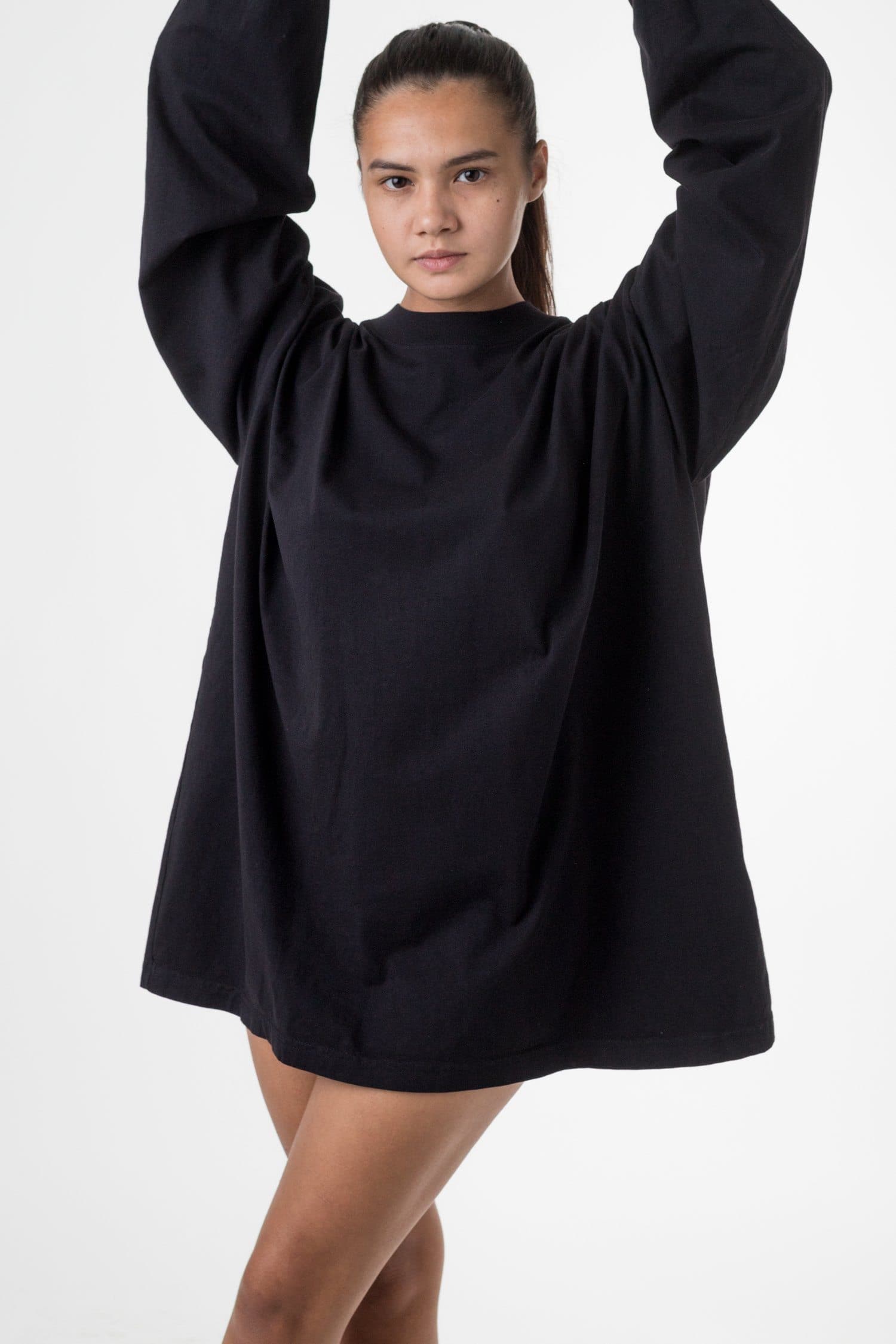 L/S MOCK NECK SHIRT 7.5OZ 14