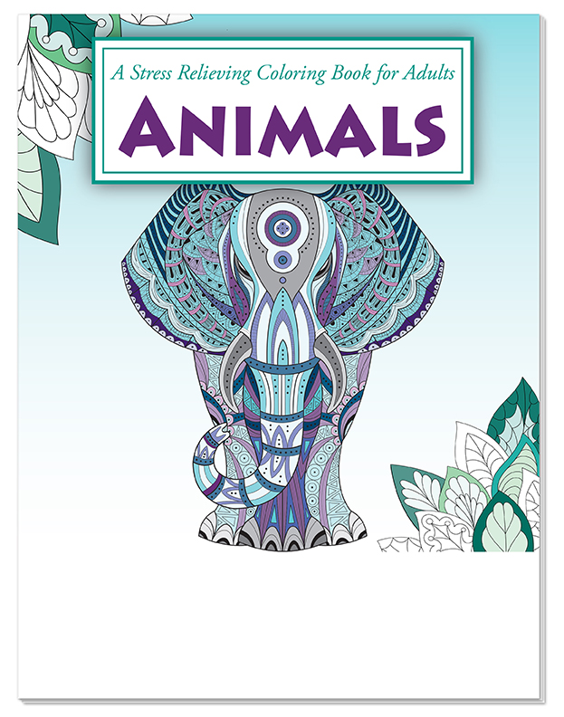 ADULT COLORING BOOK - Animals Stress Relieving Coloring Book for Adults 4