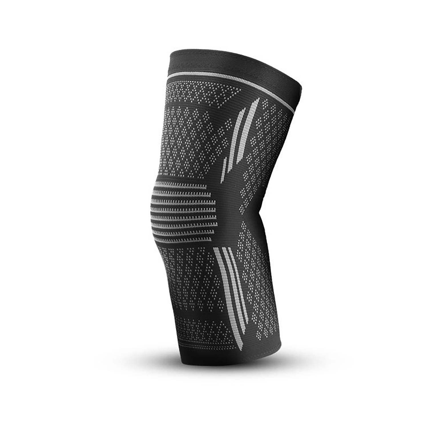 Silicone Anti Slip Nylon Knitted Breathable Sports Knee Pads 4