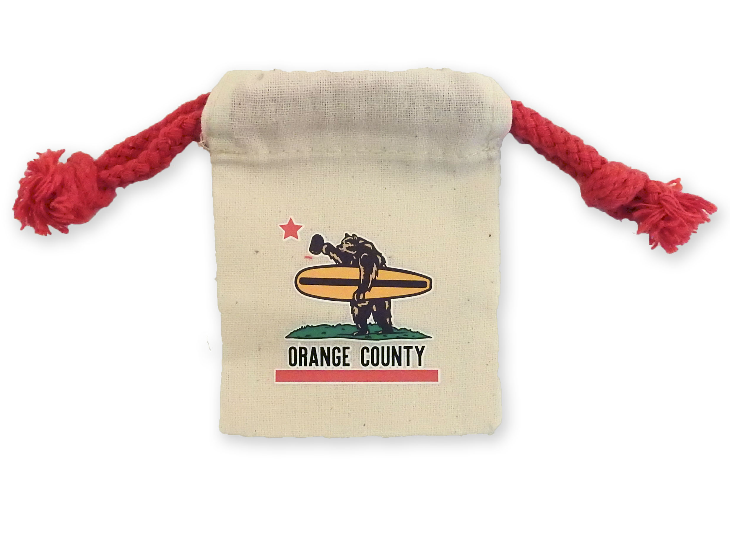 "RED" SeriesCotton Drawstring Bags 3 x 4" 2