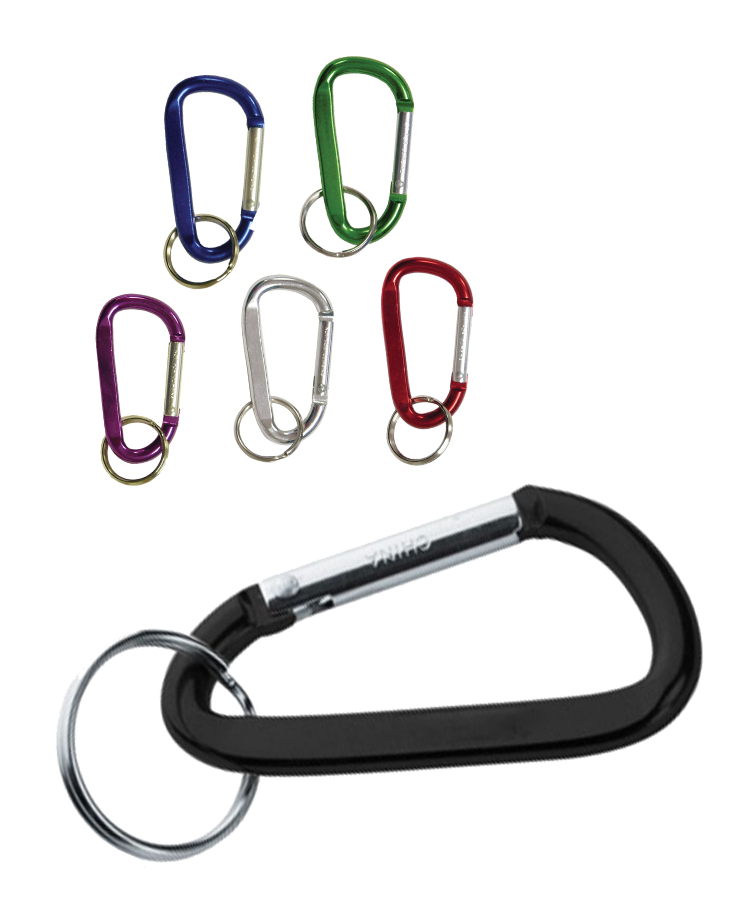 Union Printed - 6mm Metal Carabiner Keychain - 1-Color Print 1