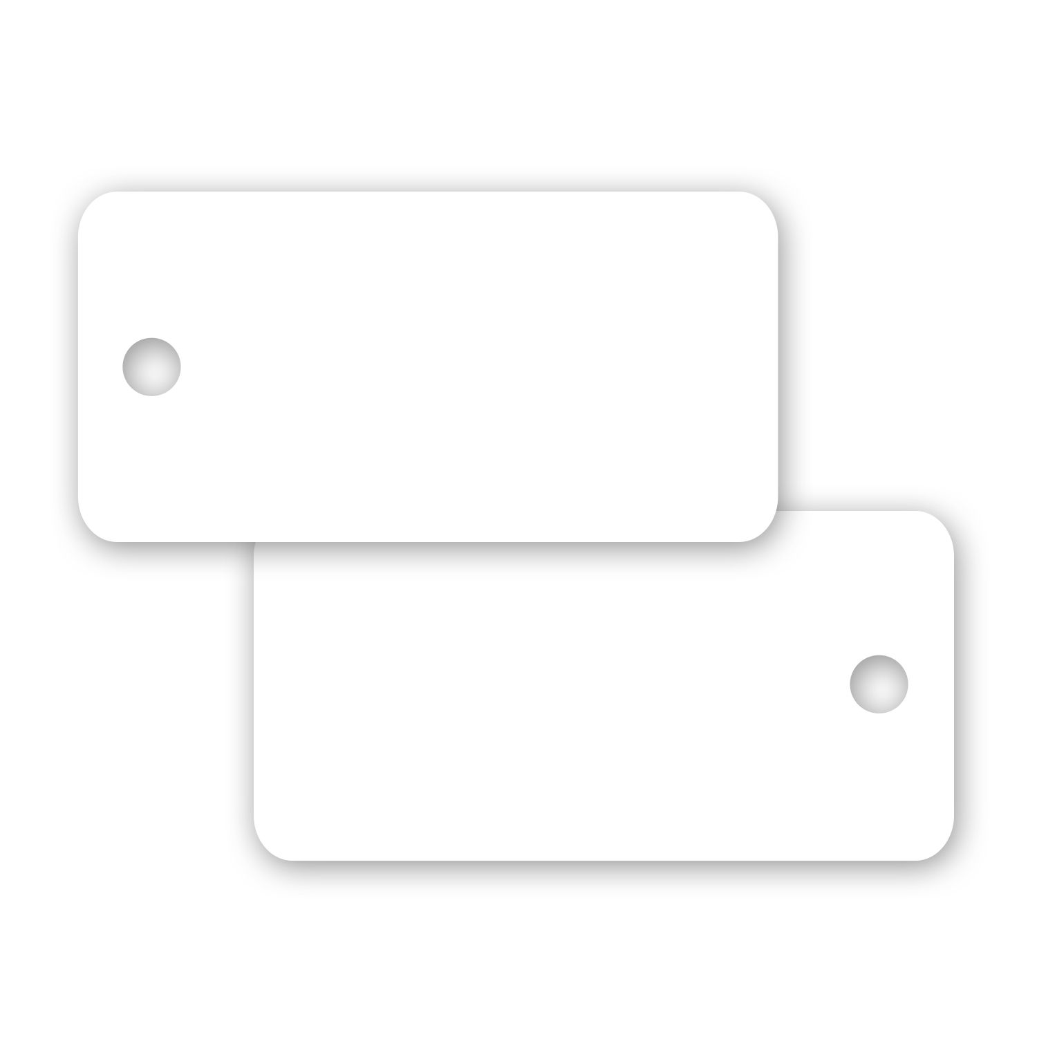 Plastic Rectangle Keytag 2