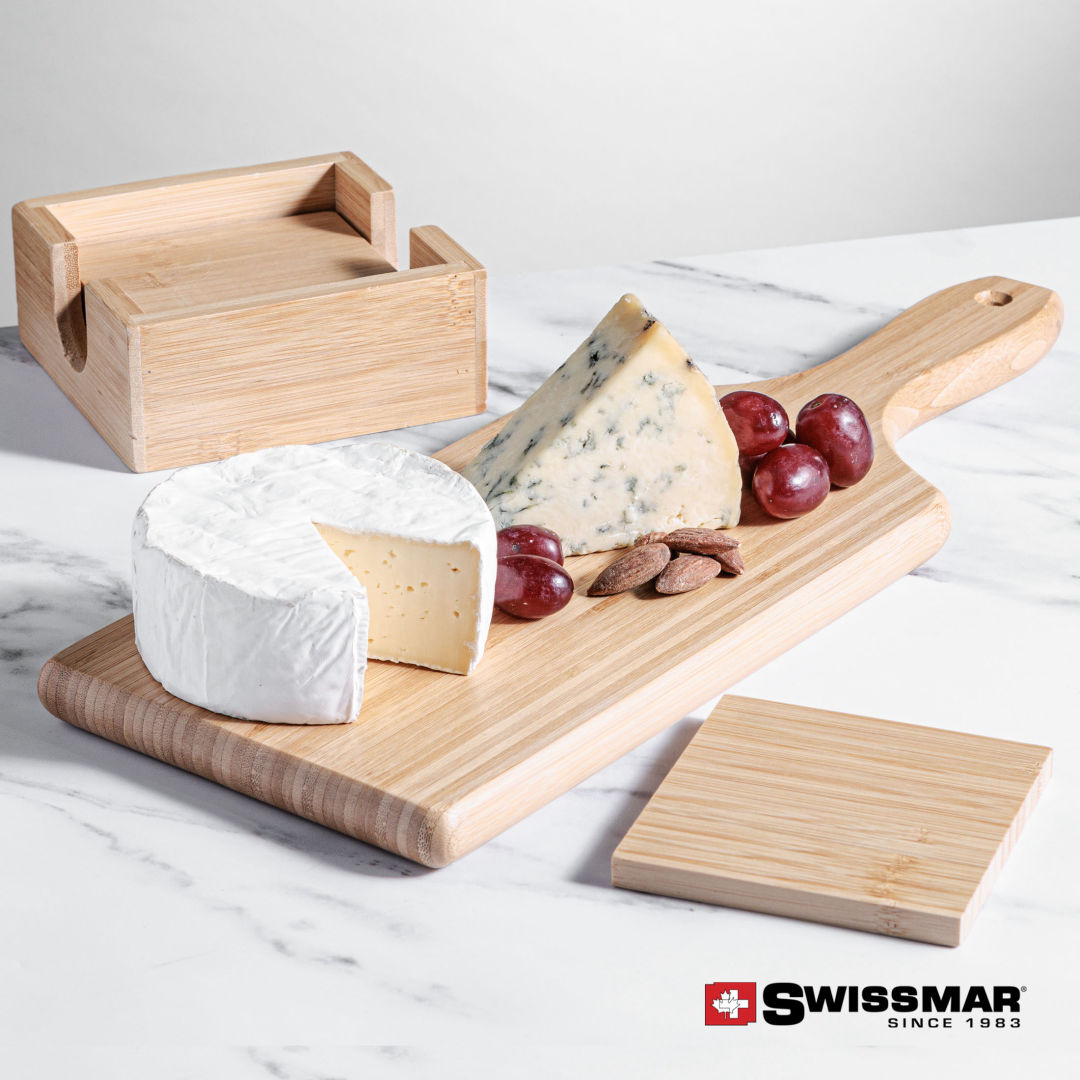 Swissmar® Bamboo Board & Coasters 2