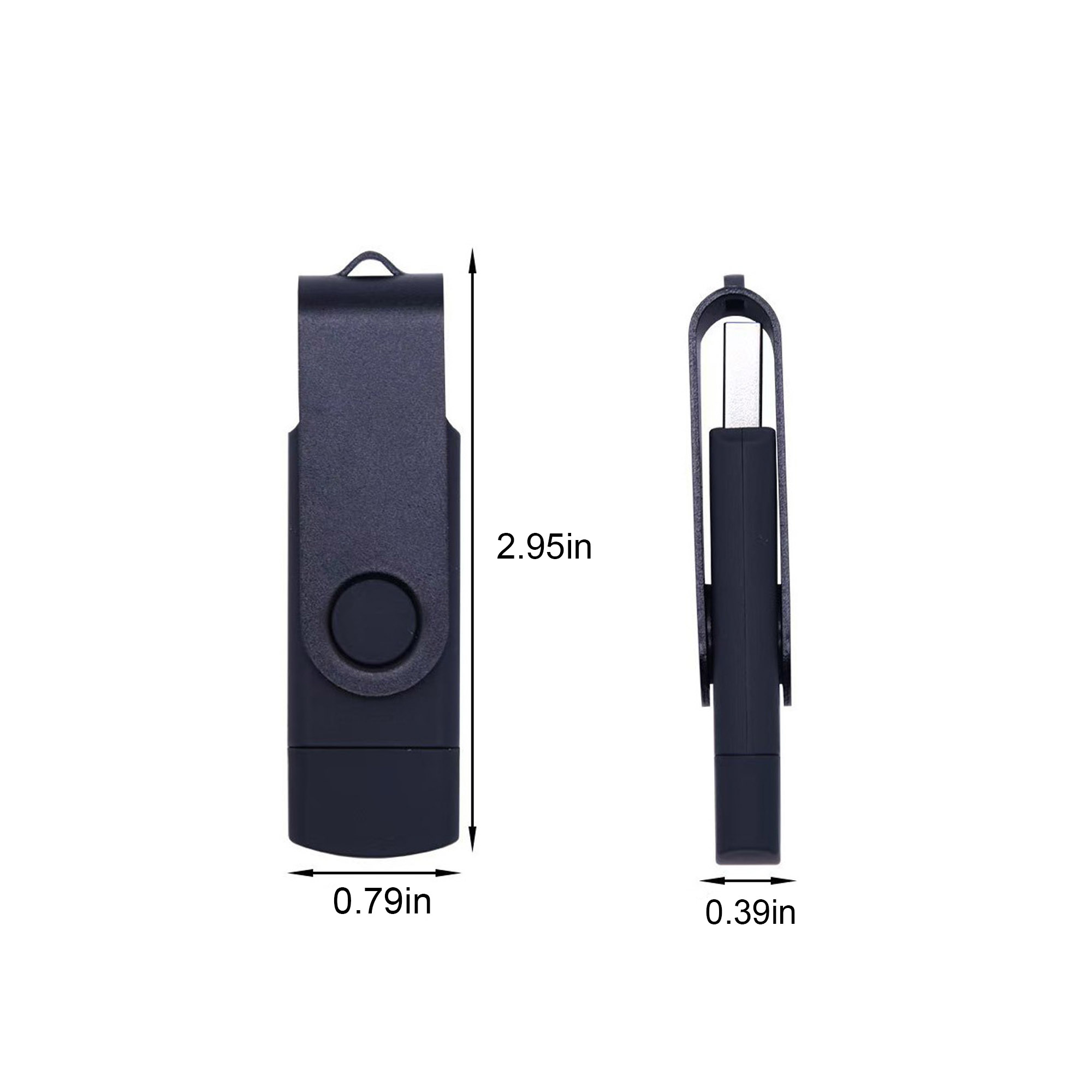 MOQ 30 pcs 32GB Dual Interface USB Drive 3