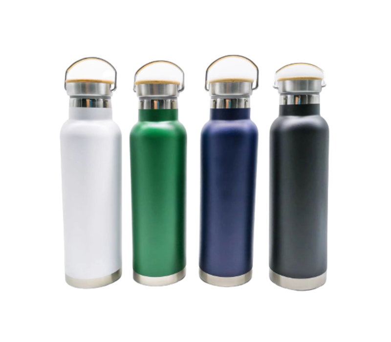 Double Wall Stainless Steel Tumbler with Bamboo Lid, 20 oz. 5