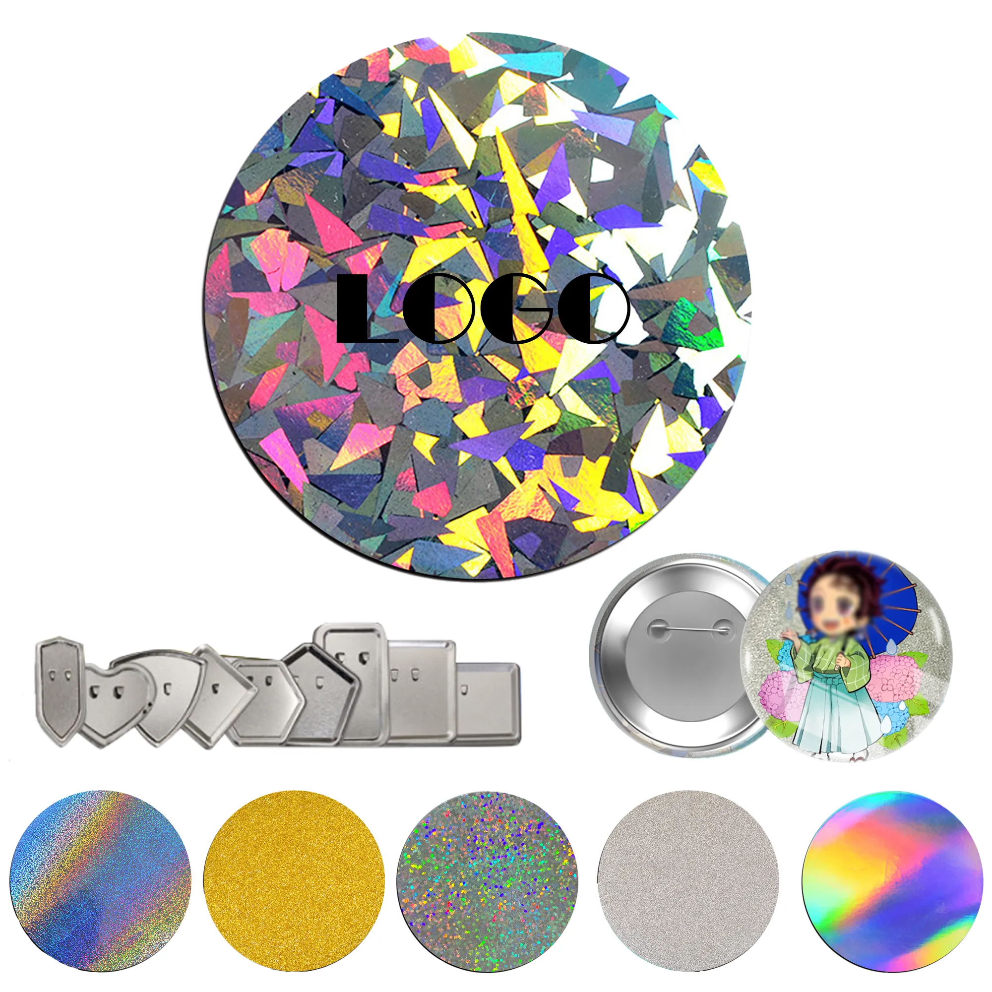 Full-color Printing Anime Pin 1.7in Badge 4