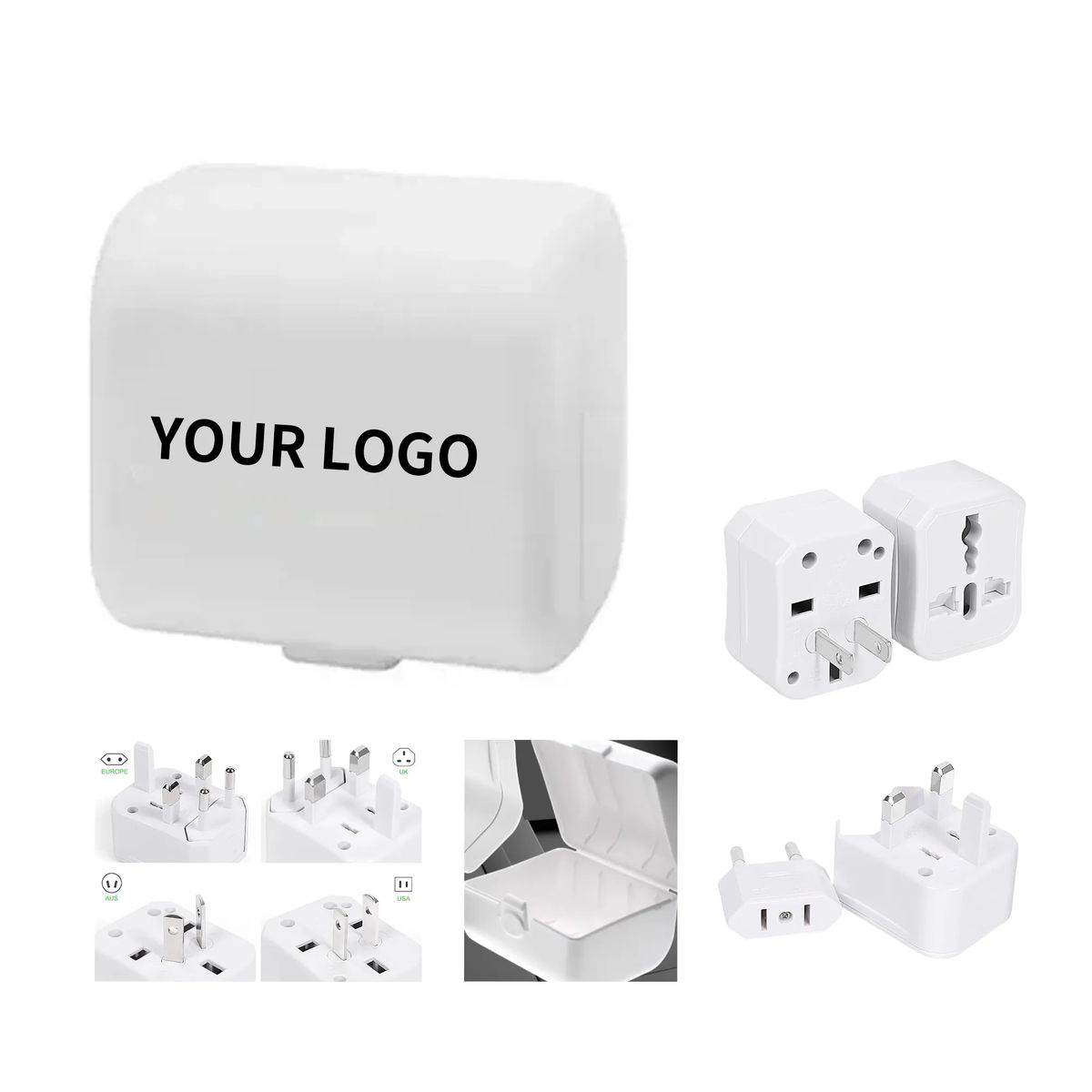 Universal ABS Travel Adapter with Global Plug Types 2