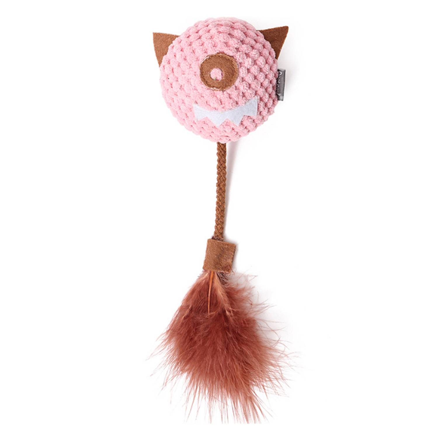 Catnip Plush Feather Tail Pet Chew Toy w/ Bell 6