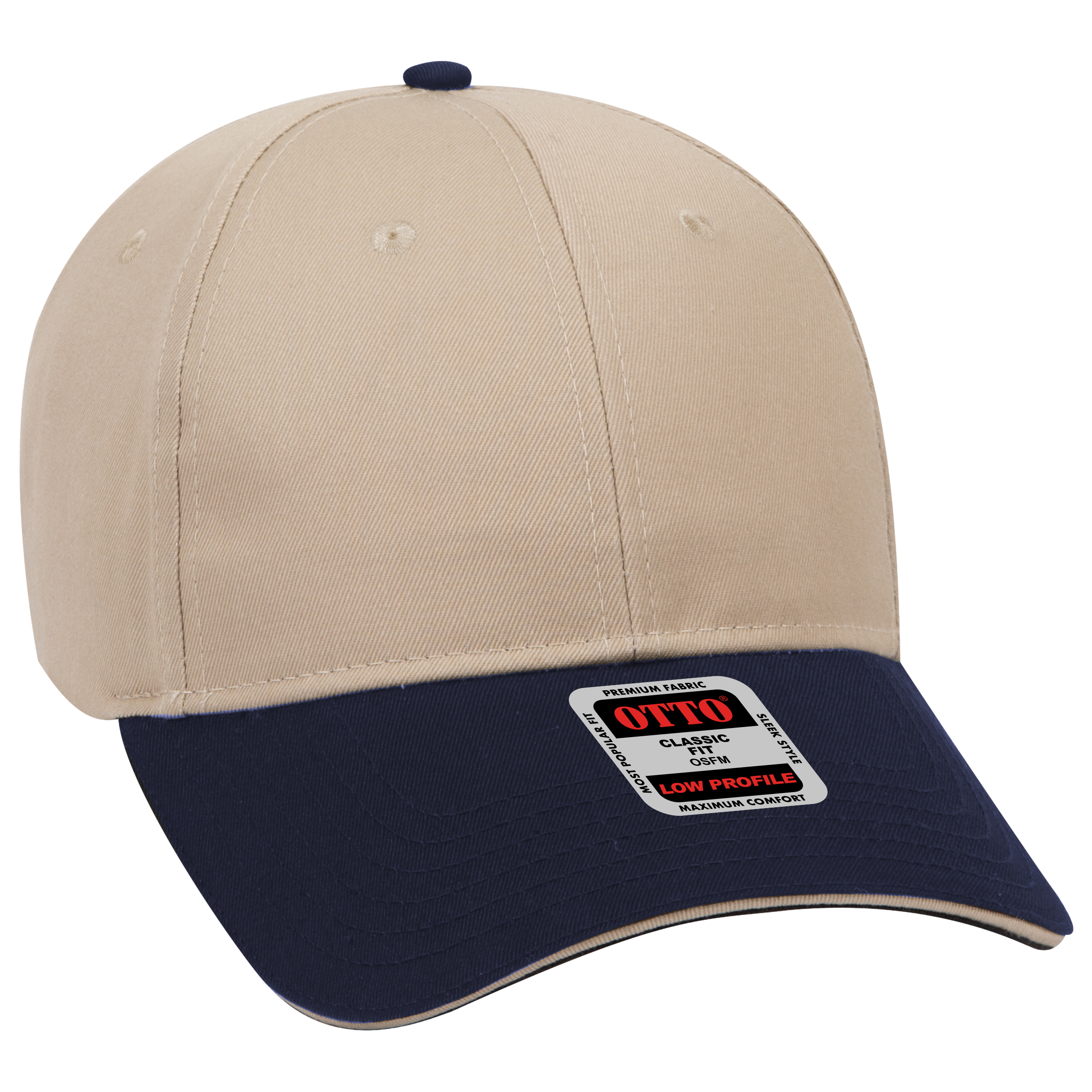 OTTO CAP® 6 Panel Low Profile Baseball Cap 14