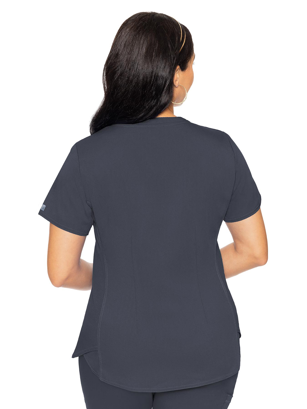 Med Couture - MC Touch - Women's 4-Pocket V-Neck Shirttail Top 18