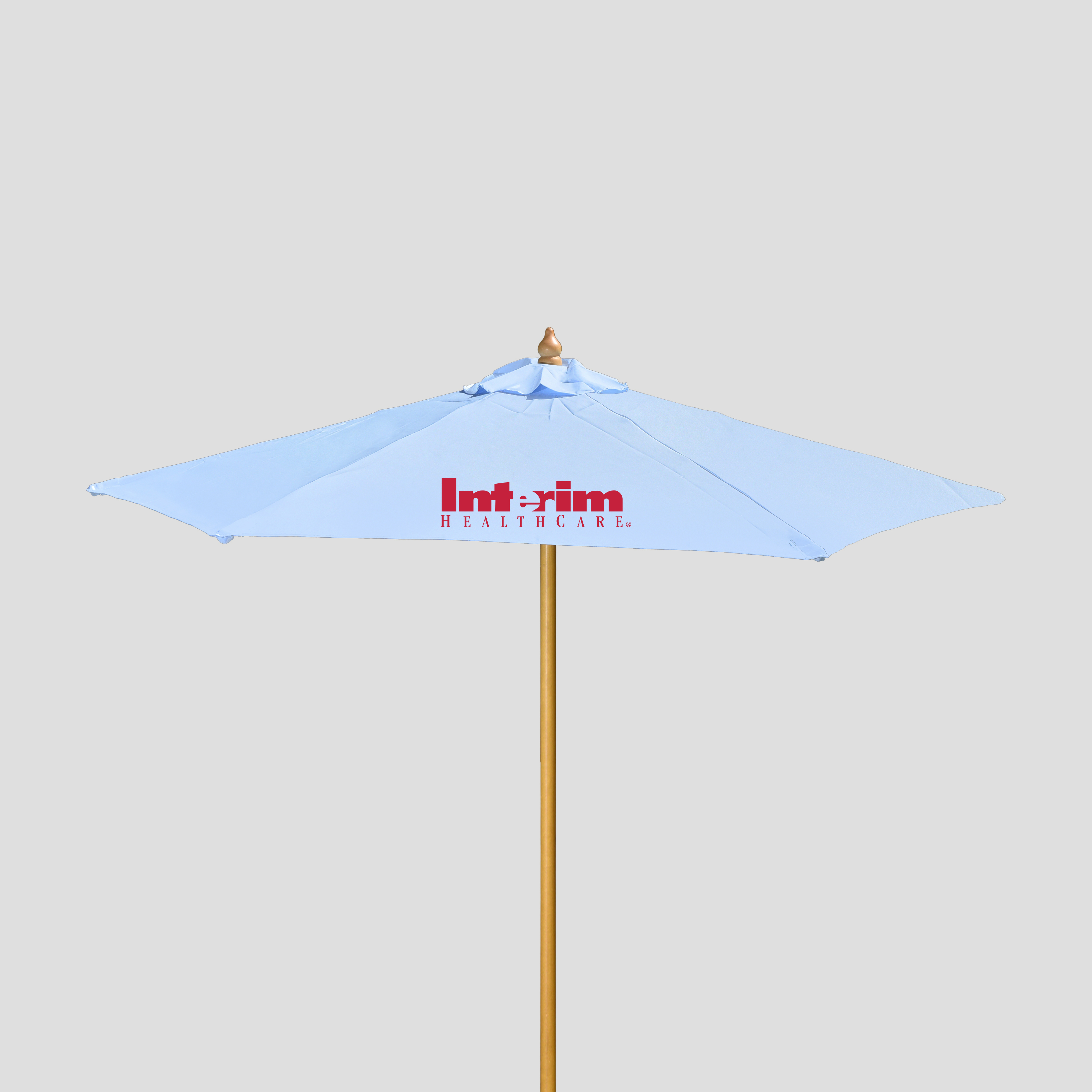 7' Wood Market Umbrella