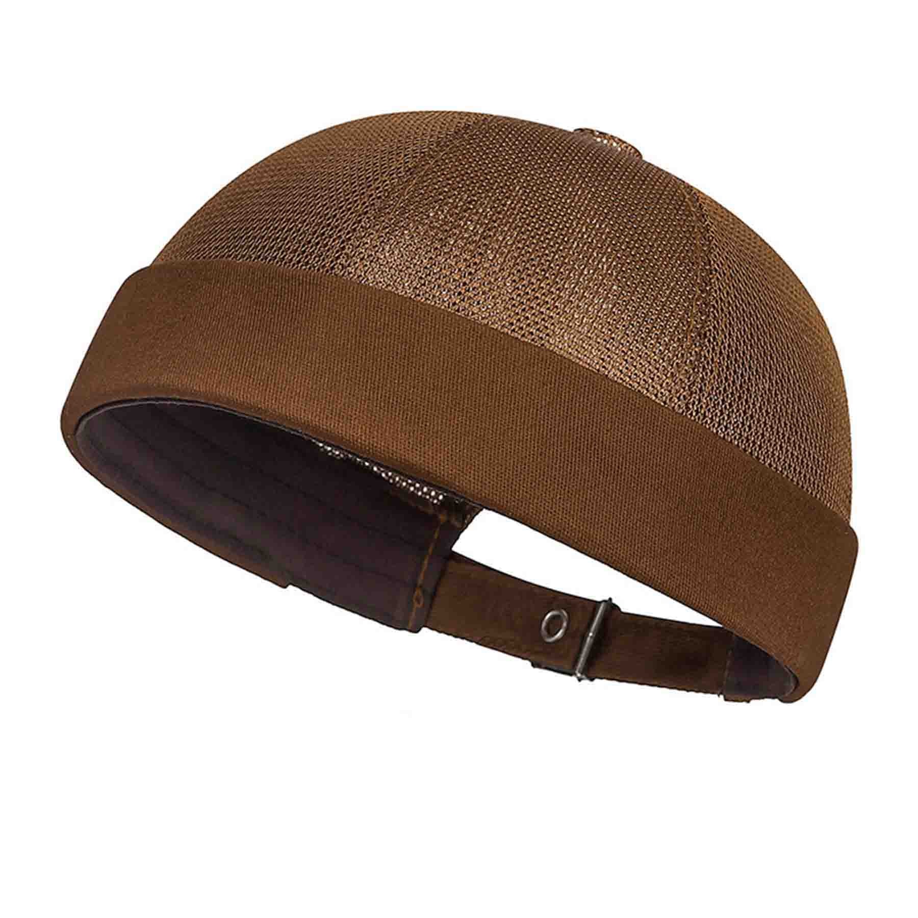 Summer Breathable Mesh Docker Brimless Skull Cap 3