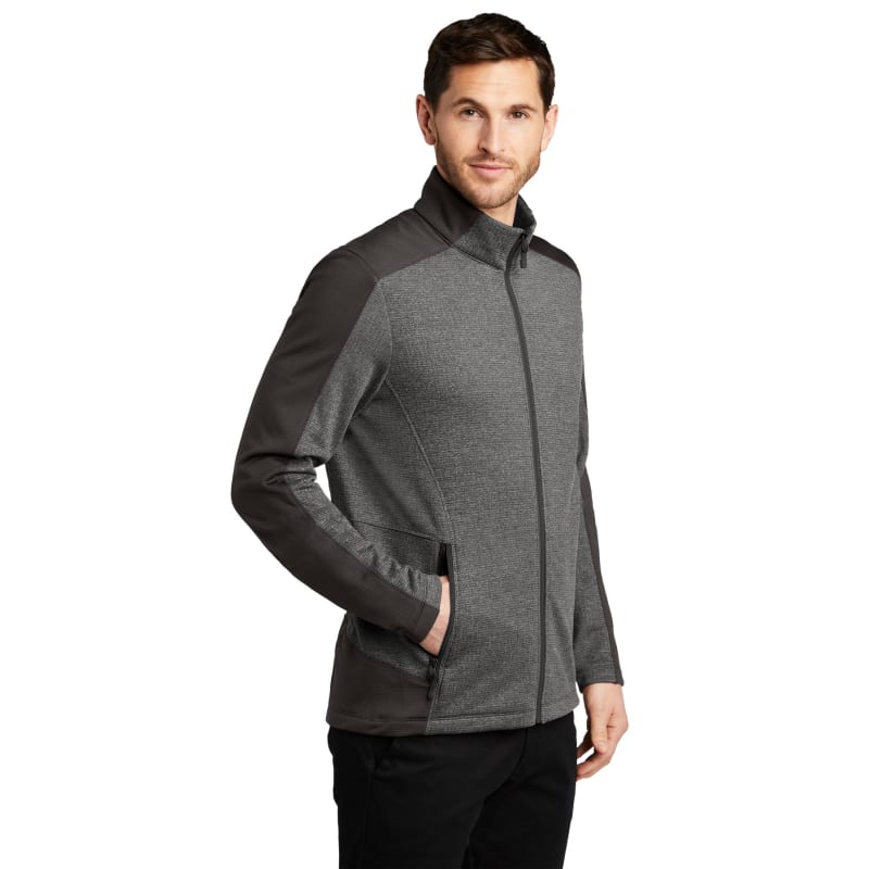 Port Authority Grid Fleece Jacket. 2