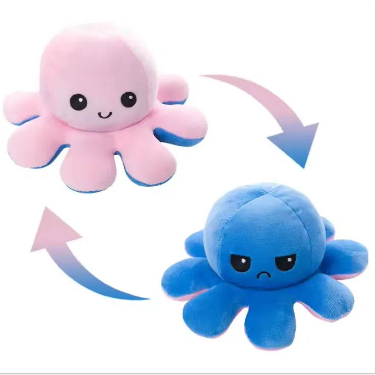Large Reversible Octopus Plush Toy 4