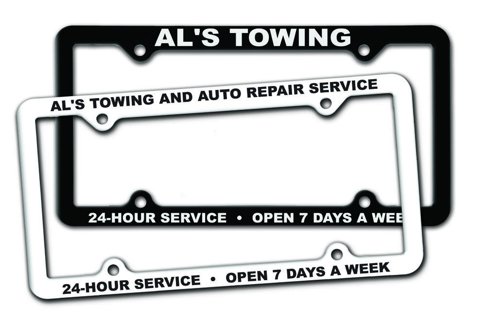 Thin Panel License Plate Frames 1