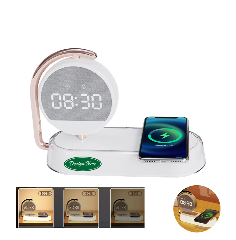 Multifunctional LED Alarm Clock with Night Light and Qi Charger 3
