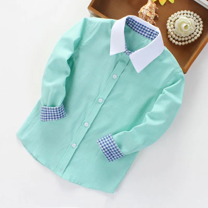 Boys' Oxford Long Sleeve Dress Shirt 4