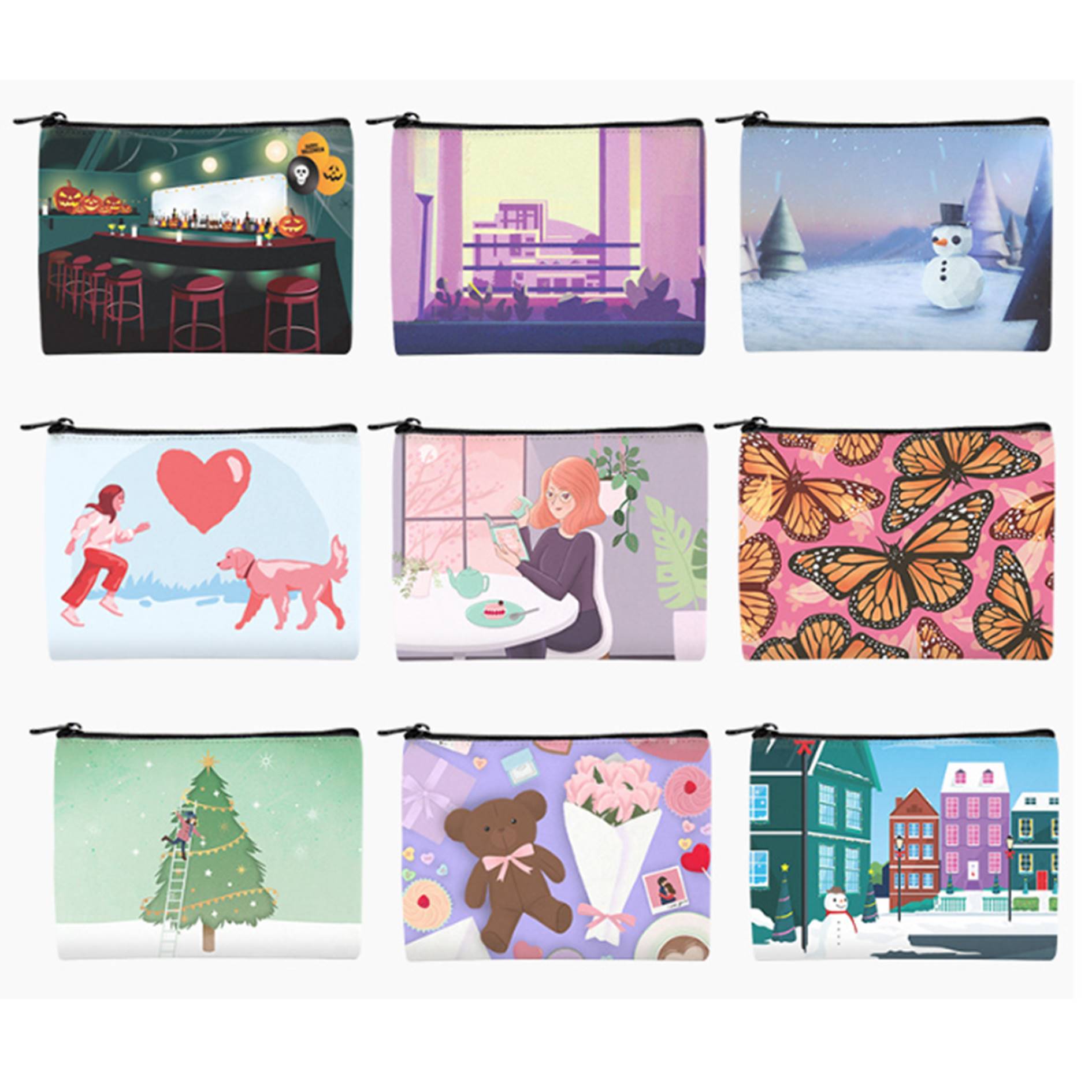 Large Blank Canvas Makeup Bag 4