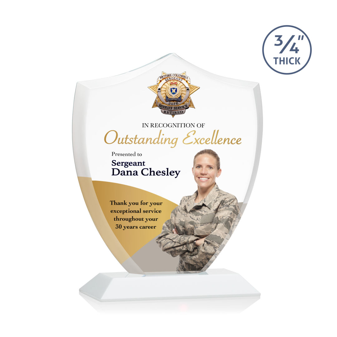 Scudo Shield VividPrint™ Award - White 5