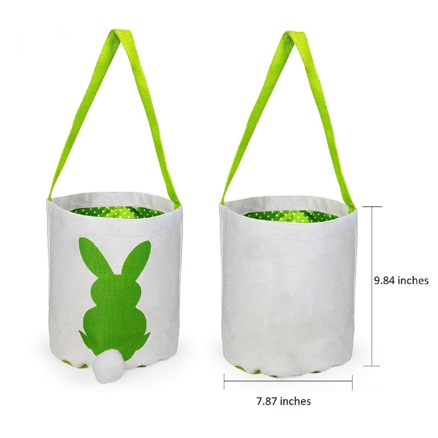 Easter Eggs Bunny Rabbit Tote Bag, custom tote bag with logo imprint 5