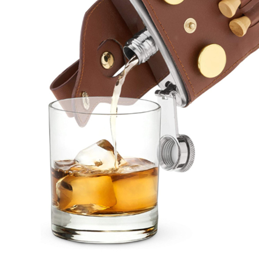 Leather Golf Tees Holder Liquor Case 2