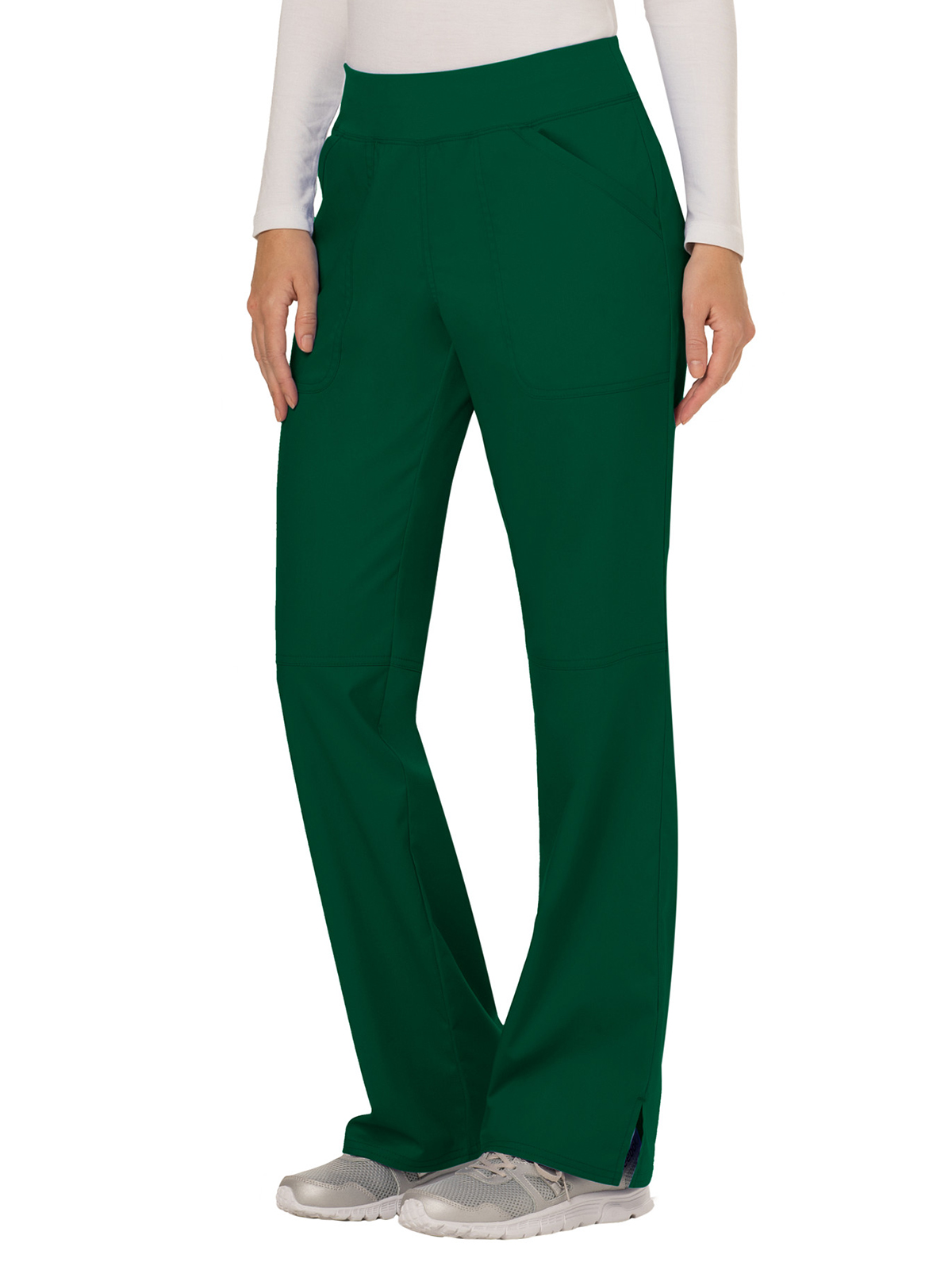 Cherokee - Workwear Revolution - Women's 4-Pocket Mid Rise Straight Leg Pull-on Pant 79
