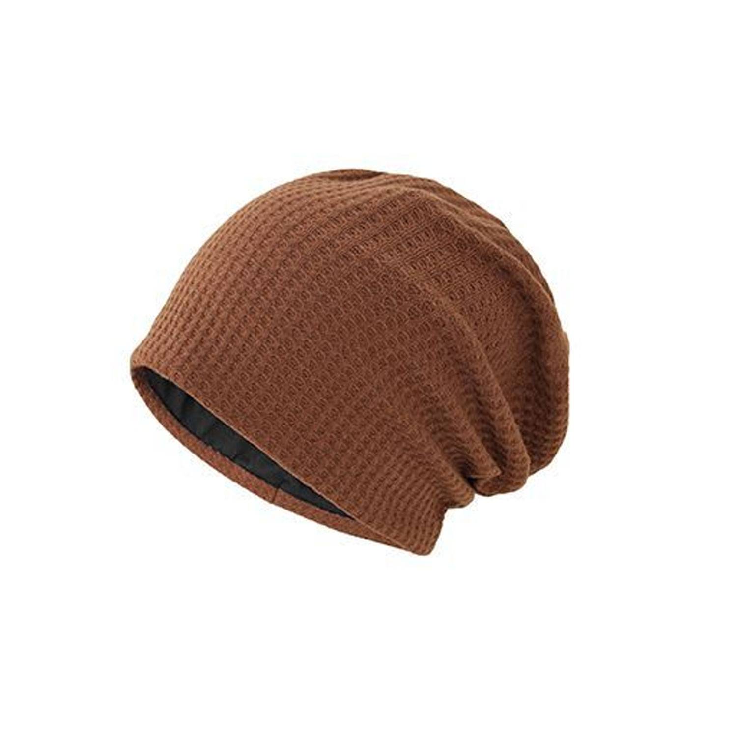 Simple And High-End Double-Layer Knitted Fabric Bean Hat 1
