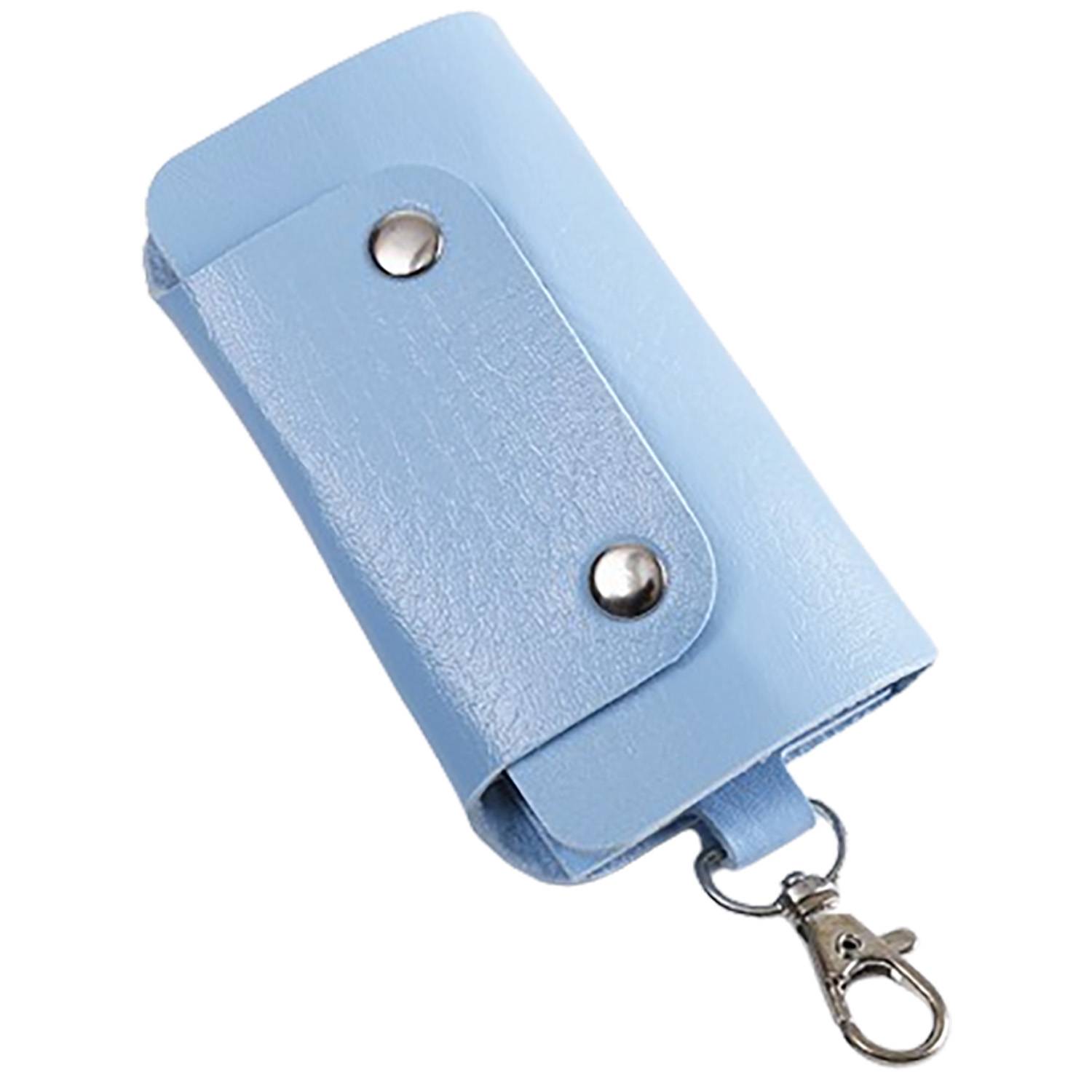 PU Leather Double-Snap Key Pouch 13