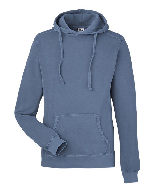 Unisex Pigment-Dyed Fleece Hooded Sweatshirt - 8730 5