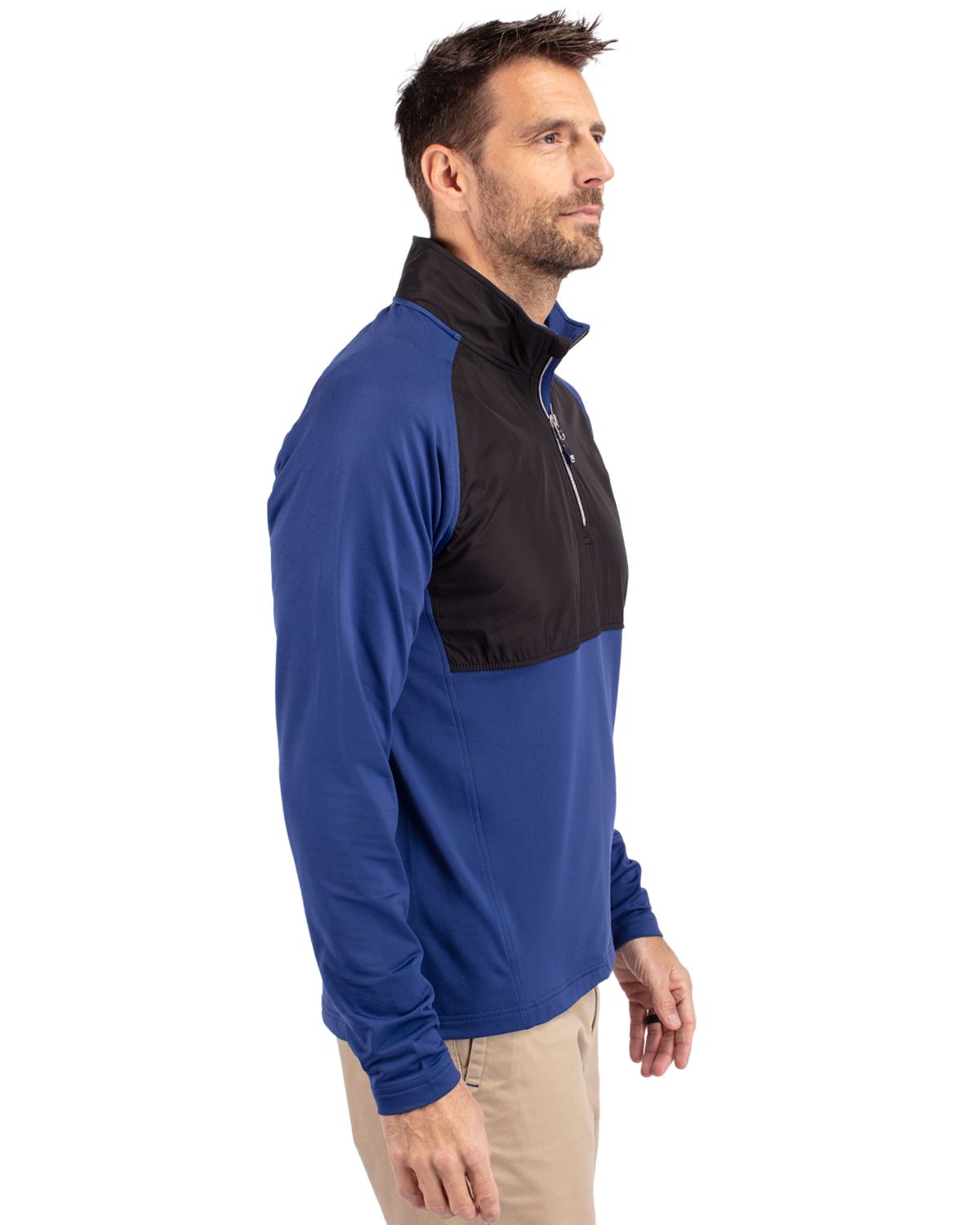 Cutter & Buck Adapt Eco Knit Hybrid Recycled Mens Quarter Zip 42