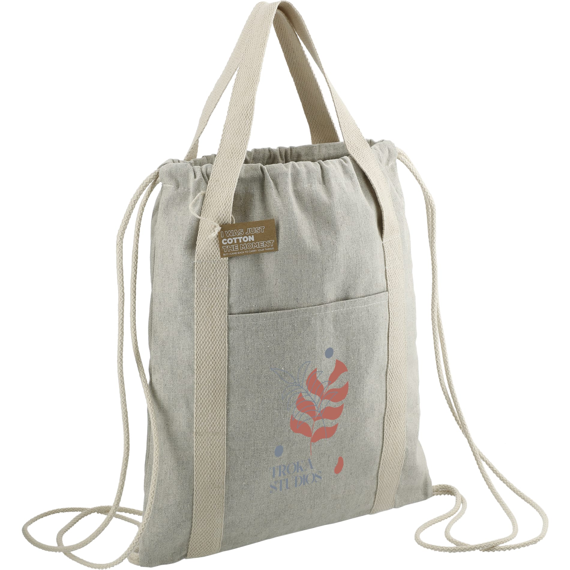 Repose 5oz. Recycled Cotton Drawstring Bag 22
