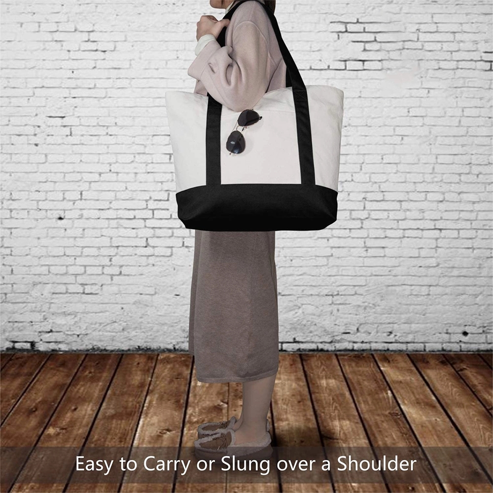 Large Canvas Tote Bag, custom tote bag with logo imprint 3