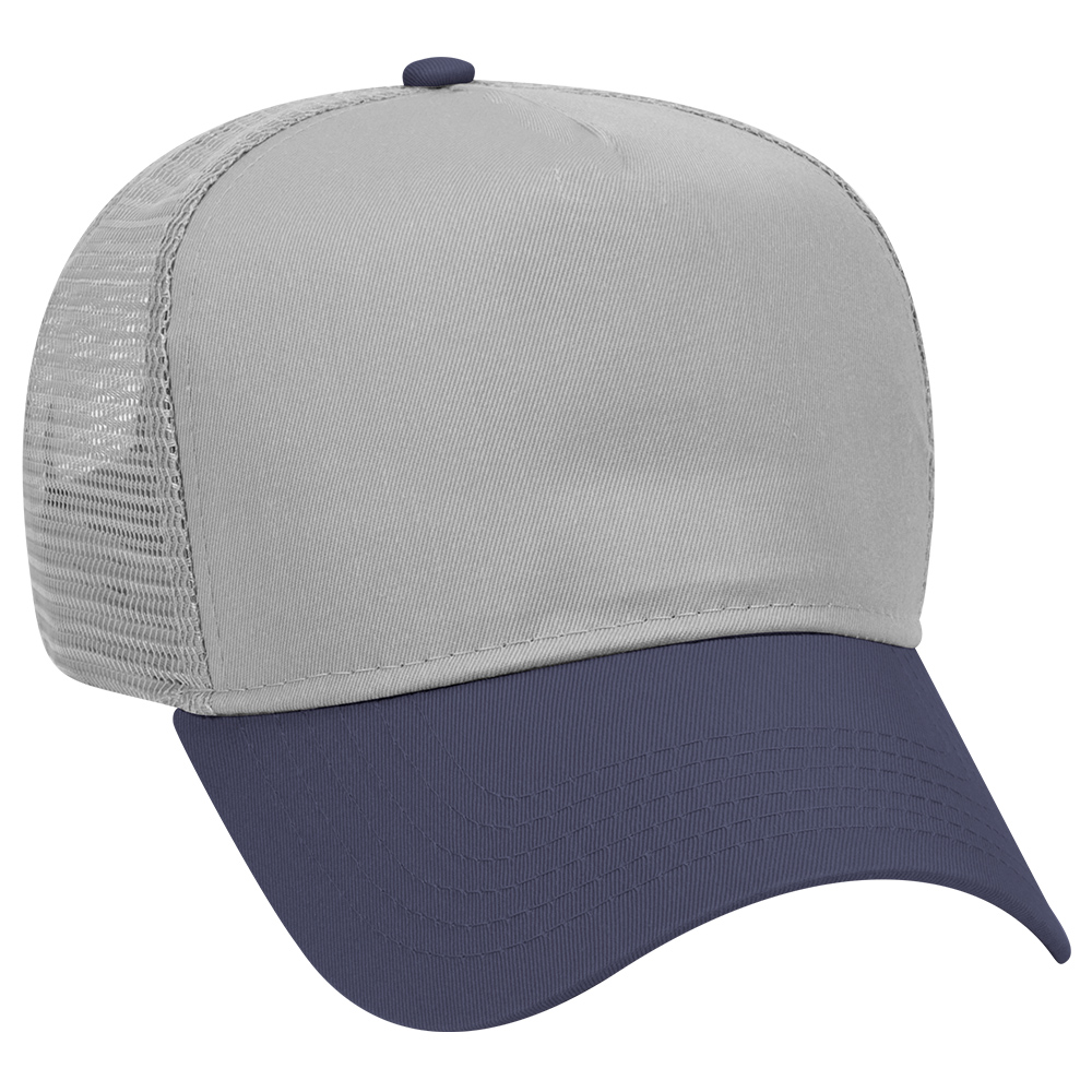OTTO CAP® 5 Panel Mid Profile Mesh Back Trucker Hat 17