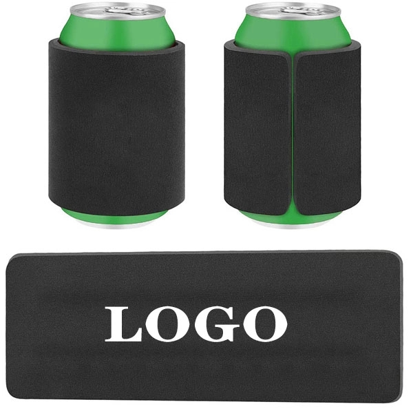 Slap Wrap Neoprene Beverage Insulator, custom can cooler with logo imprint 10