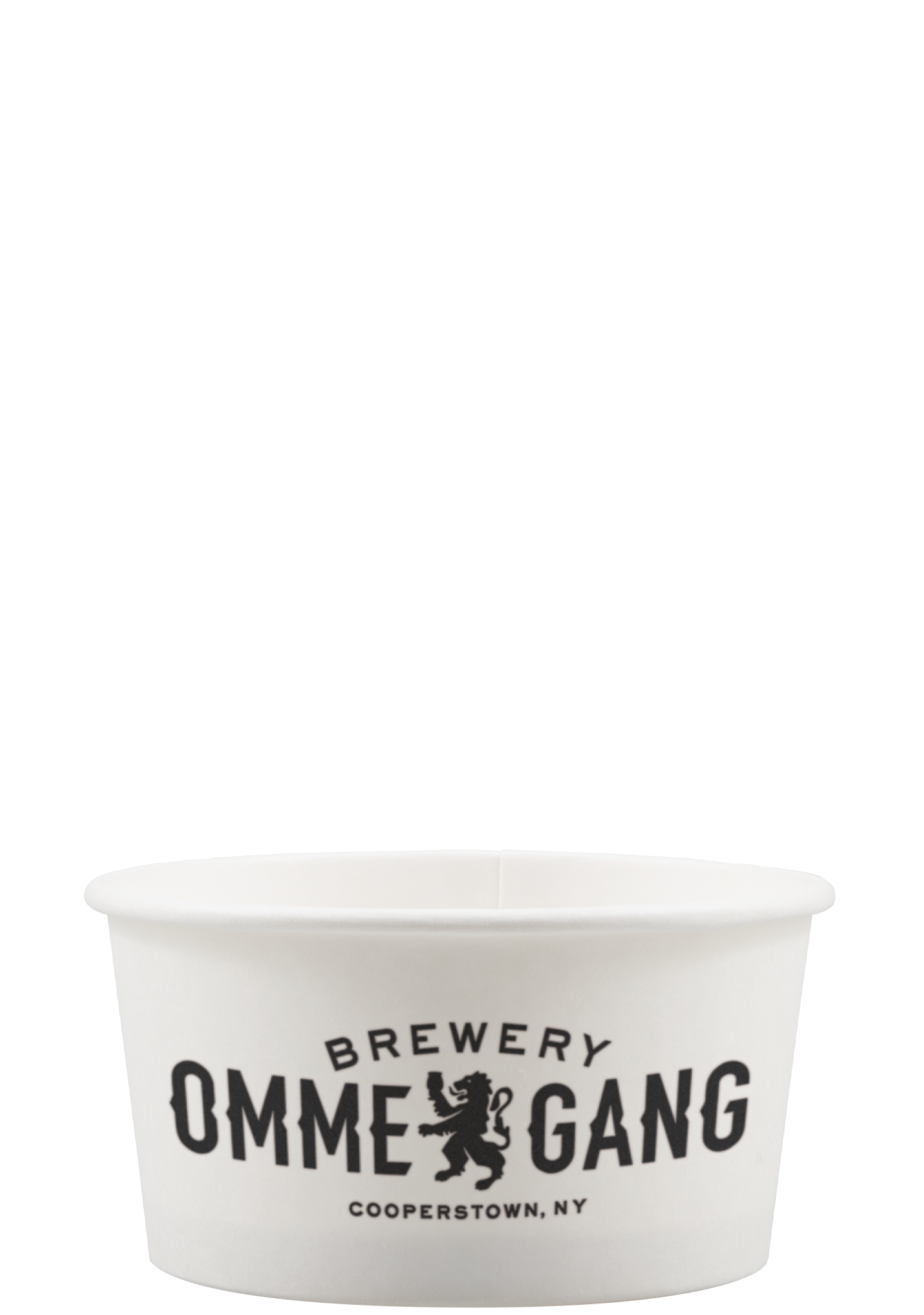 6 oz Food Container Paper White Tradition Print 2