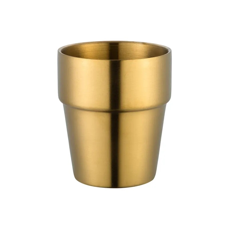Stainless steel double deck water cup 2